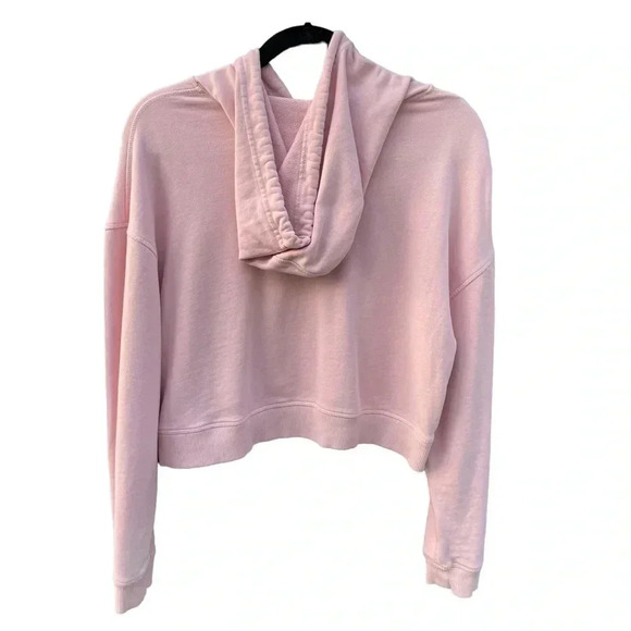 Empathy Embroidered Pink Cropped Hoodie - Picture 4 of 4